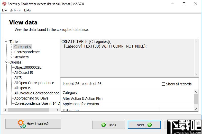 Recovery Toolbox for Access下载,MDB文件修复