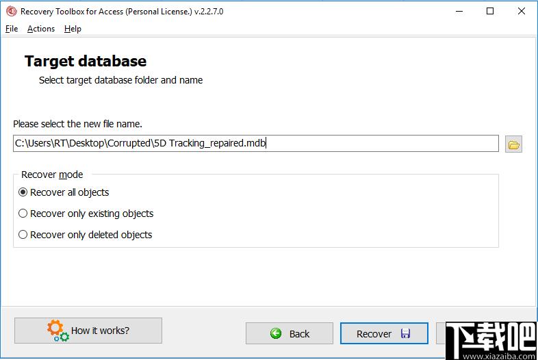 Recovery Toolbox for Access下载,MDB文件修复