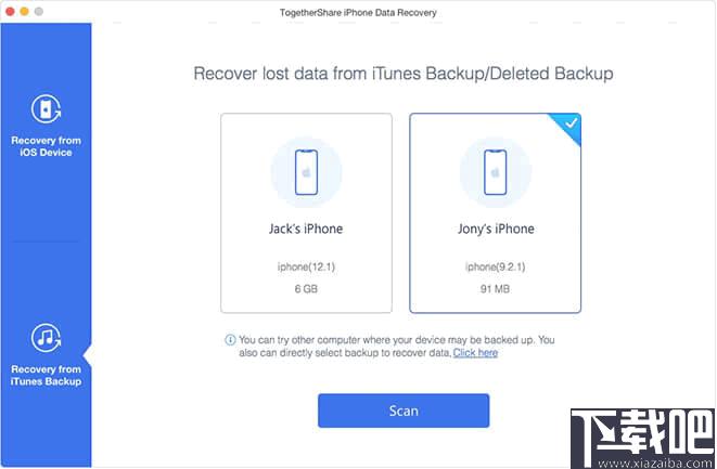 TogetherShare iPhone Data Recovery下载,数据恢复,手机数据恢复