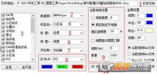 区分扇区,点图层,形状图层.