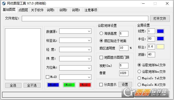 区分扇区,点图层,形状图层.